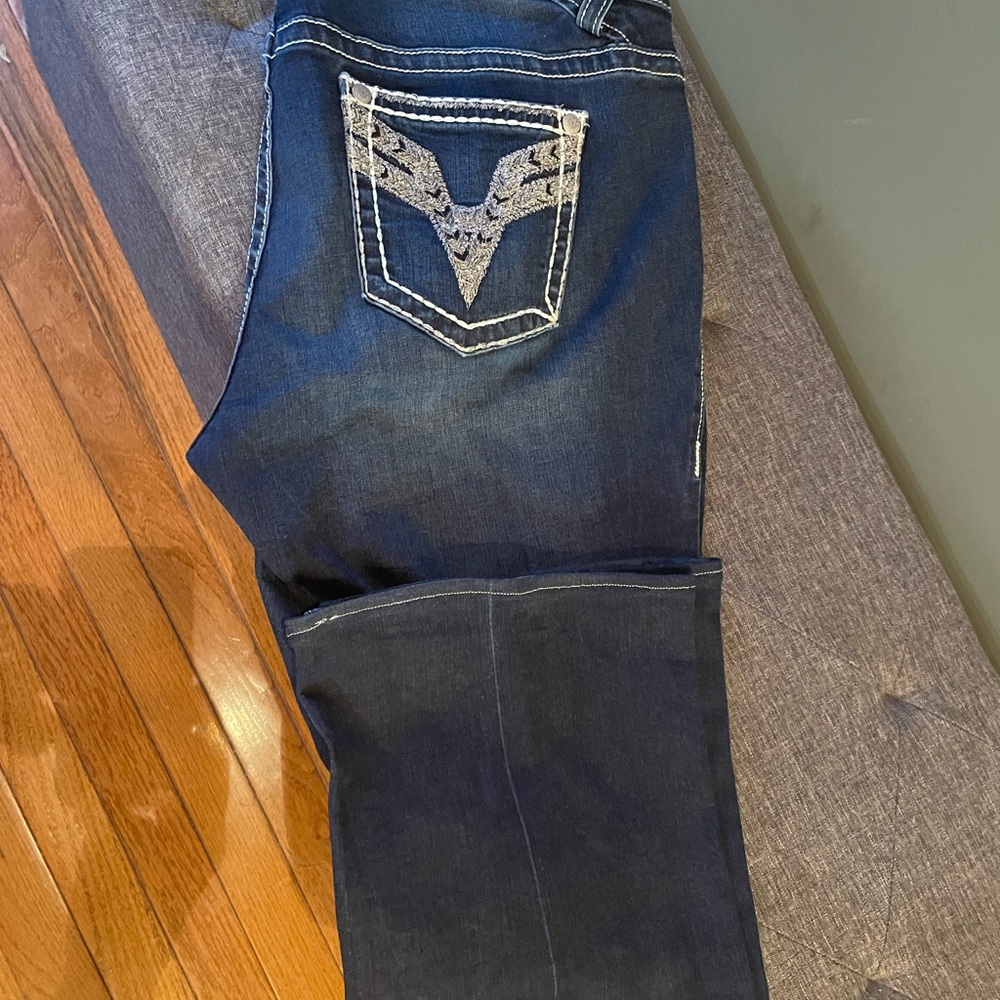 Vigoss Indigo Jeans with Stitch Detail